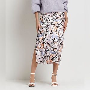River Island Size 2 Floral MIDI Skirt
